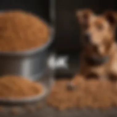 A side-by-side comparison of commercial and homemade dog food options.