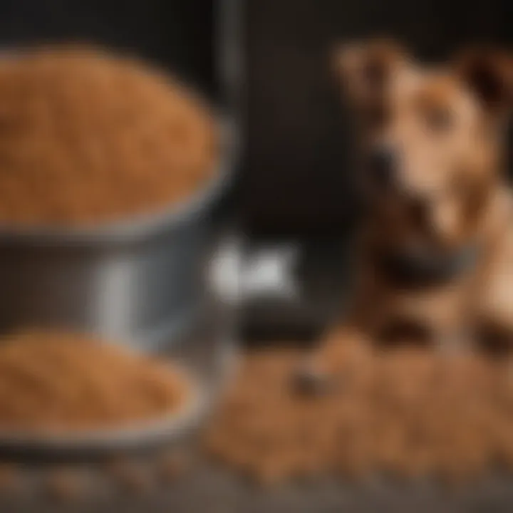 A side-by-side comparison of commercial and homemade dog food options.