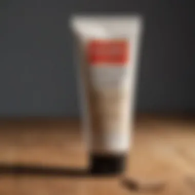 Dog Wart Cream Tube A tube of dog wart cream placed on a wooden surface
