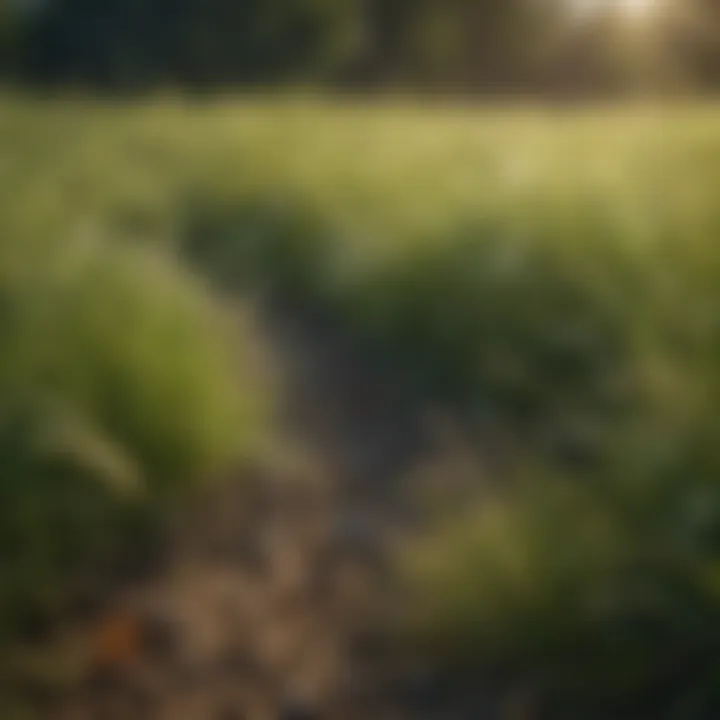 Illustration depicting the biological processes involved in grass dormancy.