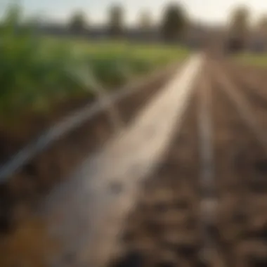 Complete Dripping Irrigation System Schematic representation of a complete irrigation system