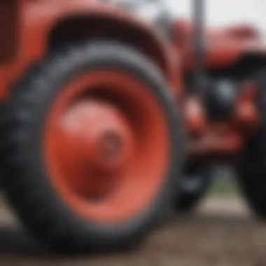 Tractor Manual Maintenance Schedule Detailed page of a tractor manual showing maintenance schedule