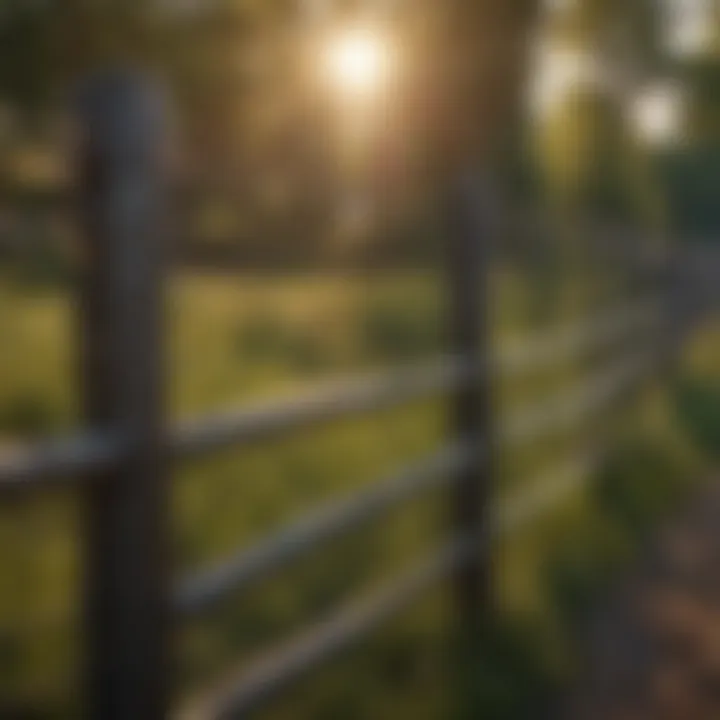 Comparison chart showcasing maintenance expenses for various fencing types