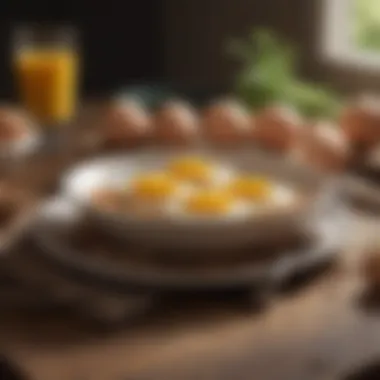 Nutritional Meal with Free Range Eggs A balanced meal featuring free range eggs, emphasizing nutrition.