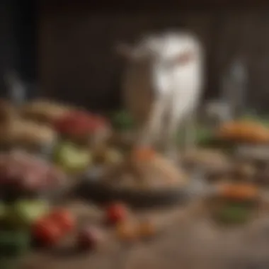 Components of a Balanced Goat Diet Detailed diagram of a balanced goat diet