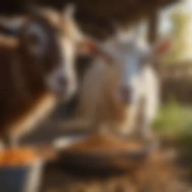 Supplemental Feeds for Goat Well-being Various supplemental feeds for enhancing goat nutrition