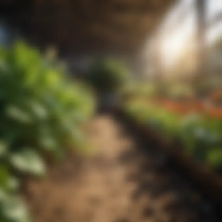 A graphical representation illustrating the impact of government grants on horticulture.