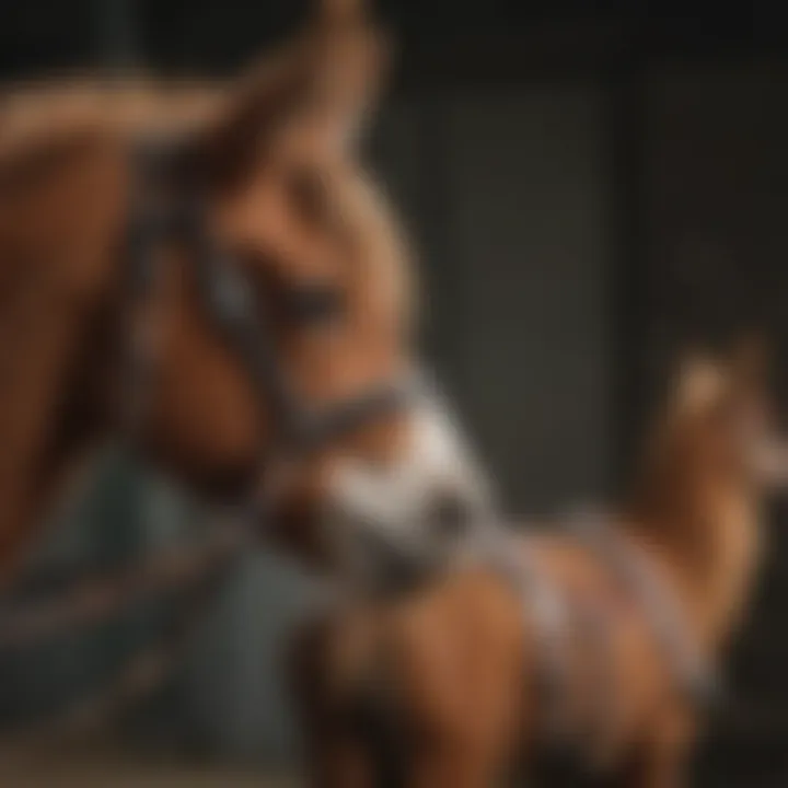 Maintenance of halters and leads with cleaning tools