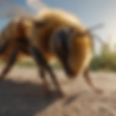 Comparison of healthy and declining honeybee populations to highlight sustainability concerns.