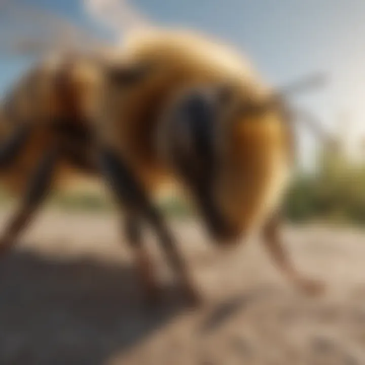 Comparison of healthy and declining honeybee populations to highlight sustainability concerns.