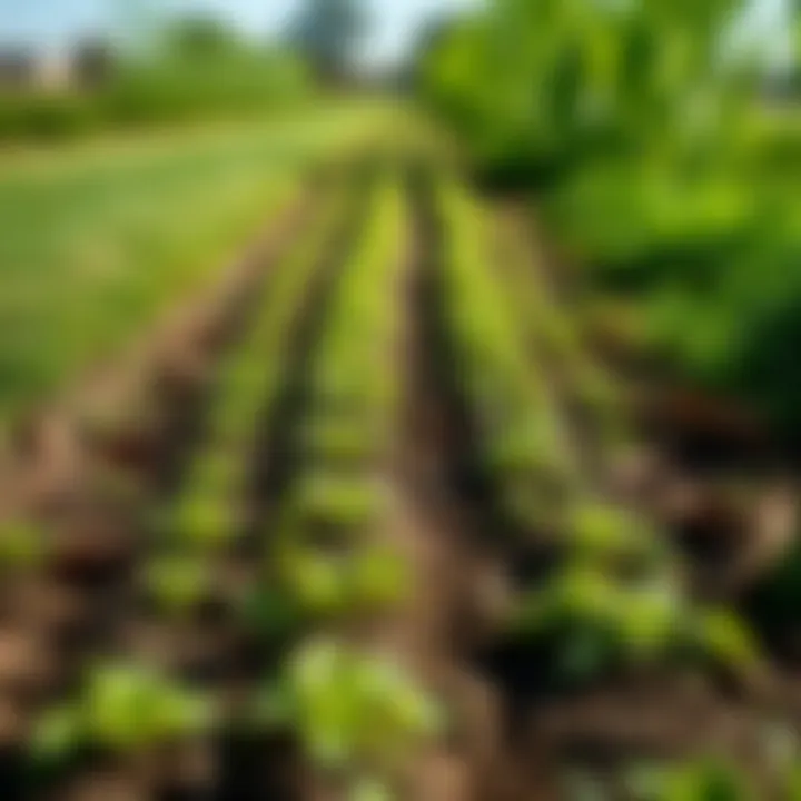 Environmental impact of lawn mower tracks on landscaping