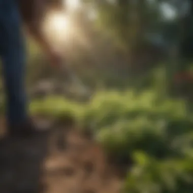 Effective Weed Management Strategies Healthy garden with weed management techniques