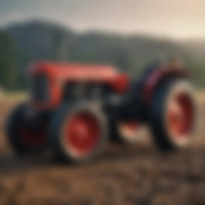 Massey Ferguson tractor lineup showcasing various sizes