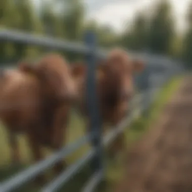 Maintenance of metal livestock fencing