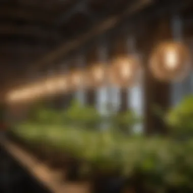 Diverse Technologies in Plant Growing Lamps A variety of plant growing lamps showcasing different technologies