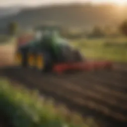 An overview of a precision agriculture setup showcasing various farming tools.