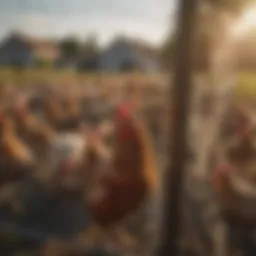 Poultry Net Plus installed around a farm