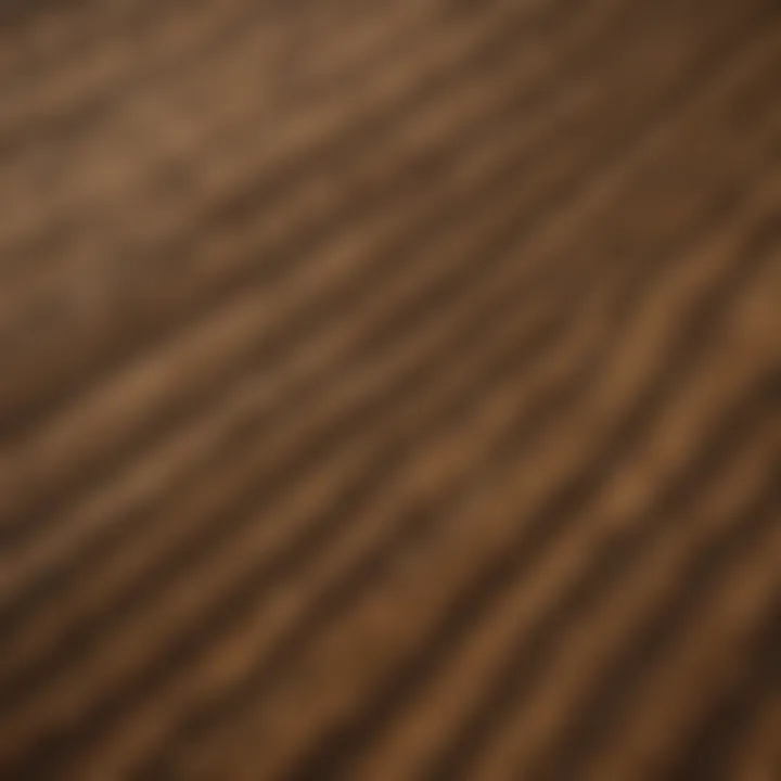 Aerial view of farmland showcasing soil erosion
