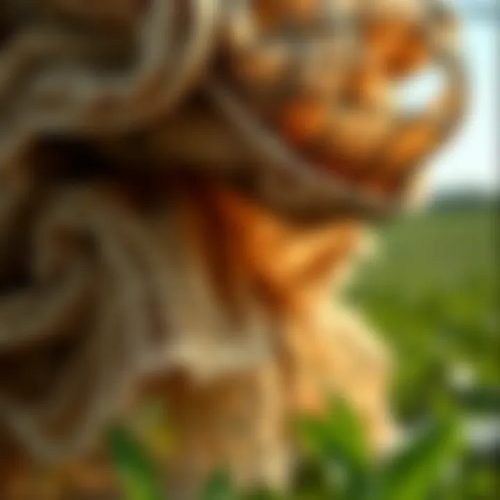Variety of Bird Netting Materials Explored Close-up of different bird netting materials