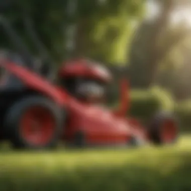 Advanced Features of Toro Lawn Mowers A close-up view of a Toro lawn mower highlighting its advanced features