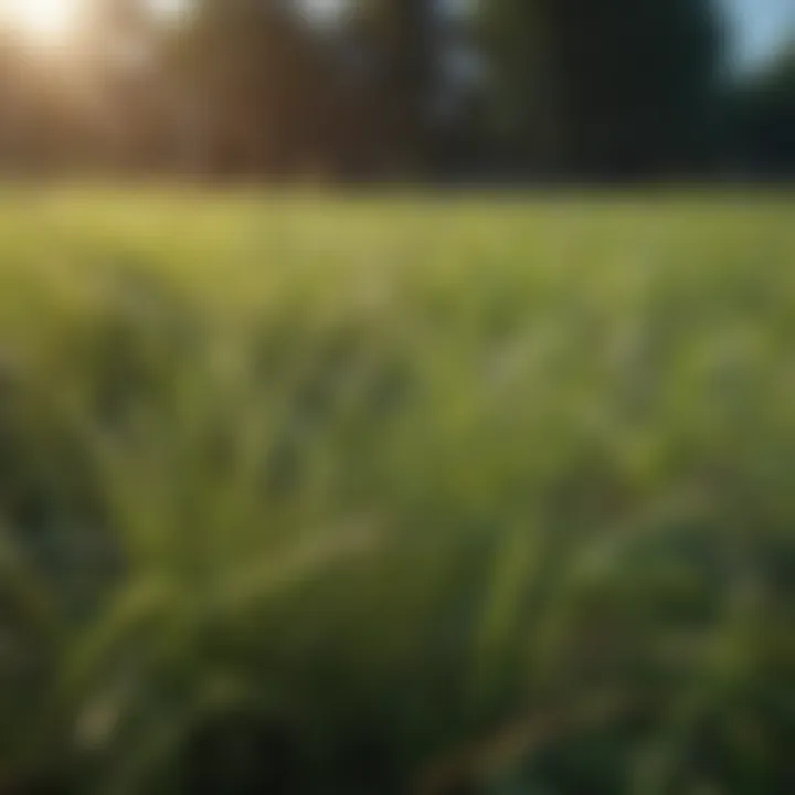 Diverse types of grass samples