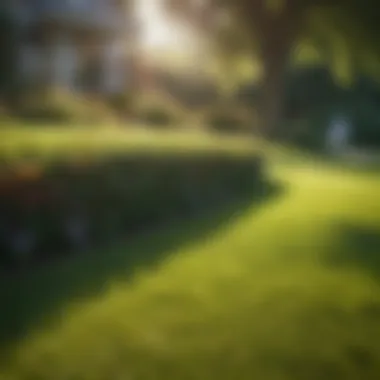 Well-Maintained Lawn Landscape Landscape showcasing a well-maintained lawn