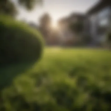 Quality Green Sod A lush green sod lawn illustrating quality and health