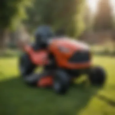 Innovative Design of the Mustang Zero Turn Mower Mustang zero turn mower showcasing its innovative design