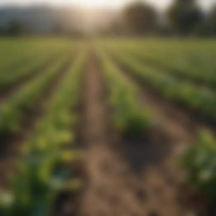 Vibrant crops thriving under expert guidance