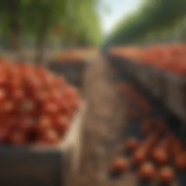 Varieties of tomato fertilizers on display