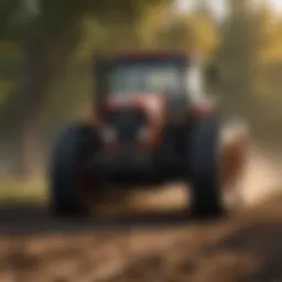 Calculator displaying tractor loan interest rate