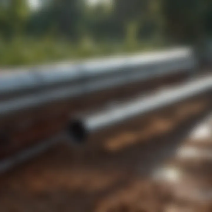 Diagram showing the relationship between flow rate and pipe diameter