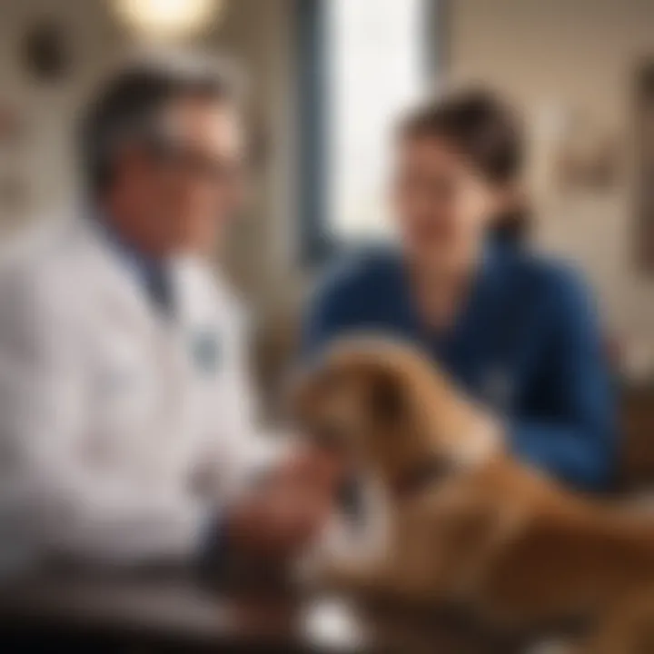 Veterinarian discussing Heartgard dosage with a pet owner