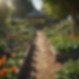 Vibrant community garden showcasing diverse crops.