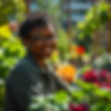 Lush urban garden in Richmond showcasing diverse plant life