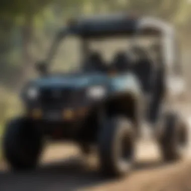 UTV Ready for Medical Transport with Essential Supplies UTV equipped with medical supplies for patient care