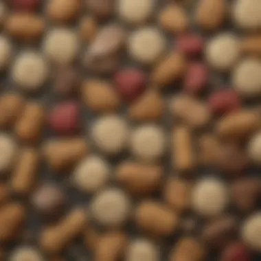 Ingredients That Support Canine Health Close-up of unique ingredients used in veterinary select dog treats