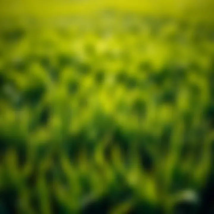 Vibrant Lawn Health Lush green lawn showcasing healthy grass