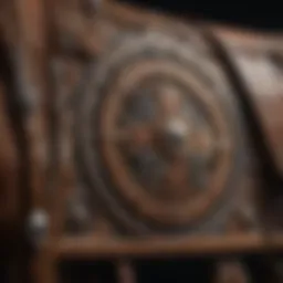 Close-up of Weaver Western Tack craftsmanship showcasing intricate designs.