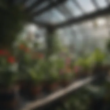 Thriving Plants in Zeny Mini Greenhouse Close-up of plants thriving inside the Zeny Mini Greenhouse